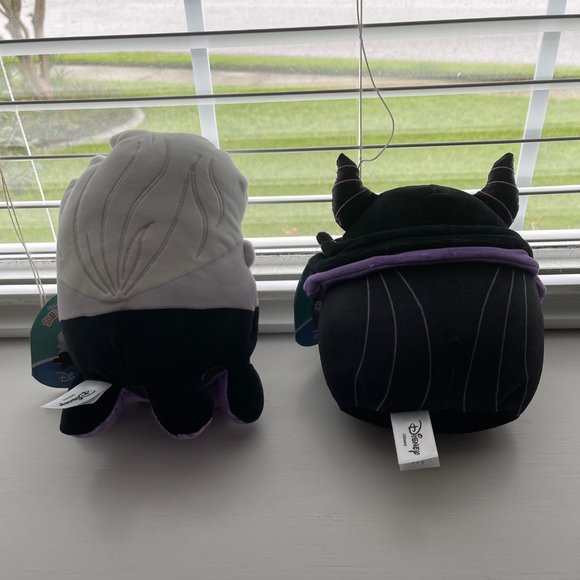 Disney Squishmallows Villains Ursula and Maleficent Plush New with Tags - Picture 6 of 8